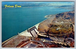 Folsom Dam - Sacramento, California - 1969 - Postcard