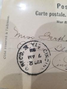 Antique Postcard entitled Montreaux et la Dent du Midi  Posted 1900