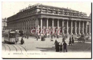 Old Postcard Bordeaux Grand Theater