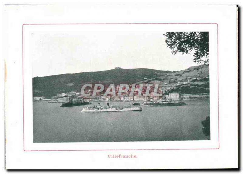 Postcard Villefranche Old Boat