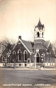 Larneo Kansas Presbyterian Church Real Photo Antique Postcard K94831
