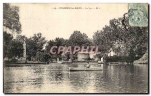 Old Postcard Enghien Les Bains Lake