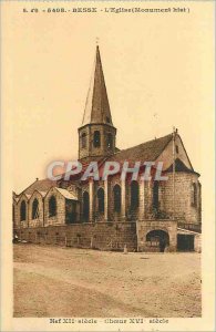 Old Postcard Besse Church Nave