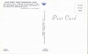 Main Street Downtown Great Barrington Massachusetts