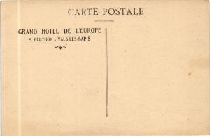 CPA AK VALS-les-BAINS Grand Hotel d'Europe (660572)