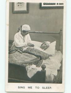 rppc 1920's Gay Interest MEN SLEEPING TOGETHER IN THE SAME BED AC8662