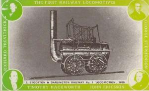 Stockton & Darlington 1825 Locomotive Railway Transport Train Postcard