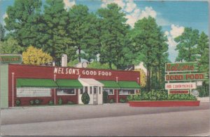 Postcard Nelson's Good Food Selma NC 1955