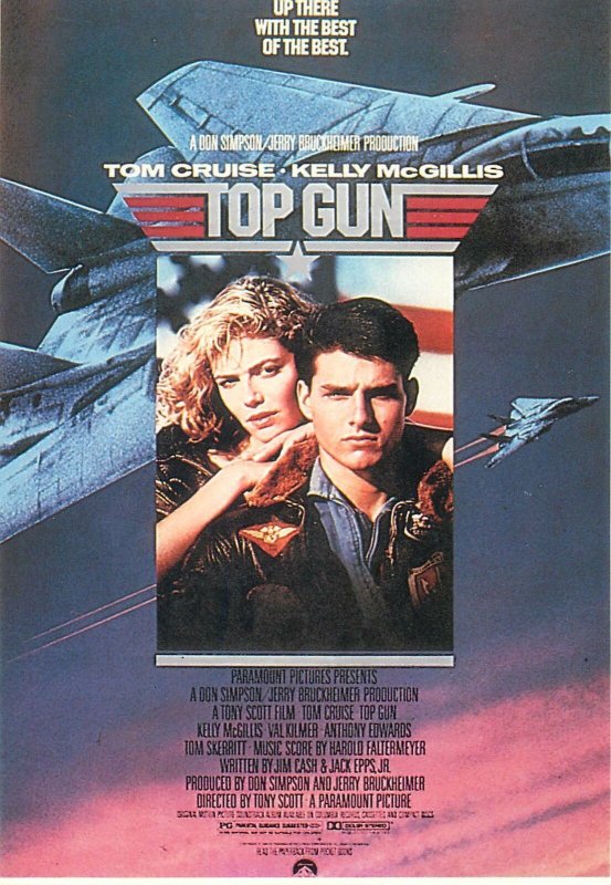 official top gun movie poster