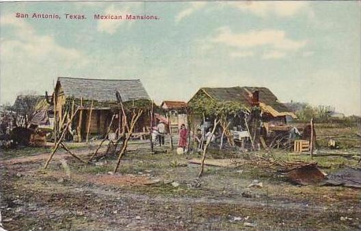 Texas San Antonio Mexican Mansions 1910