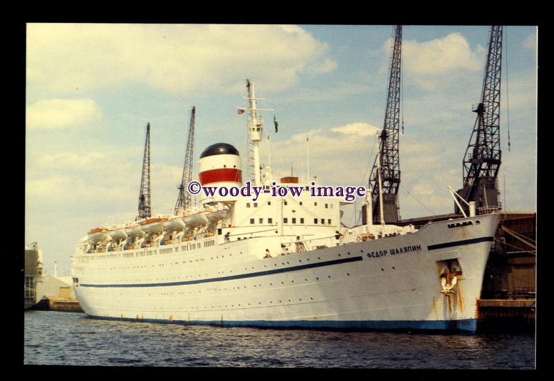 SIM0388 - Russian Liner , Fedor Shalyapin , built 1955 ex Franconia - postcard