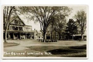 Walpole NH Davis Drug Store Street Vue RPPC Postcard