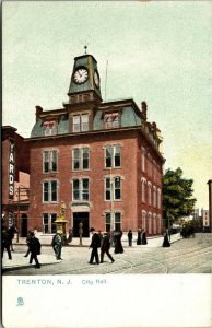 Vtg Trenton New Jersey NJ City Hall pre-1908 Raphael Tuck Old View Postcard