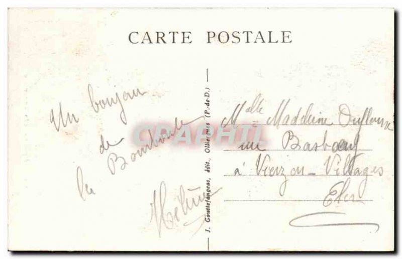 Old Postcard La Bourboule The big bridge on the Dordogne