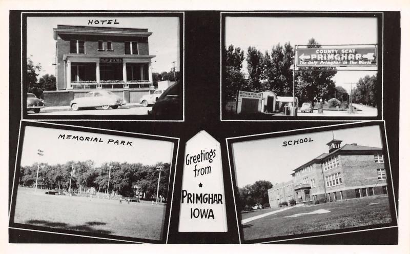 Only Primghar In The World~Nelle's Maytag Appliance Store~School~Hub RPPC 1940s 