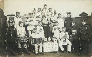 Postcard 1913 German Military Brass Band Sprossig 23-2855