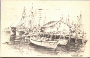 Fishing Boats in Port by Jas F. Murray