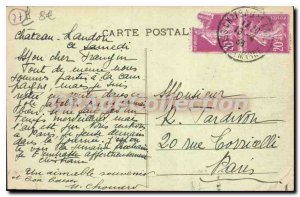 Postcard Old Chateau Landon Vue Generale