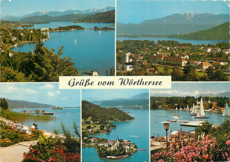 Postcard Austria Krumpendorf Karnten multi view