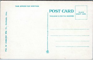 postcard Carnegie Library, Sandusky Ohio