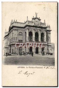 Belgium Antwerp Old Postcard The Flemish Theater