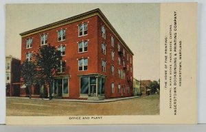 MD Hagerstown BookBindi g & Printing Company Office and Plant Postcard Q5