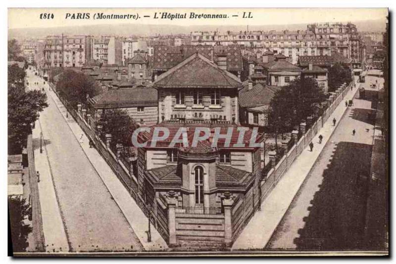 Old Postcard Paris L Hopital Bretonneau