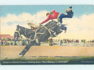 Pre-Chrome WESTERN RODEO Postmarked Evanston Wyoming WY AH6625