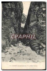 Old Postcard Luchon Haute Garonne La Rue D'Enfer