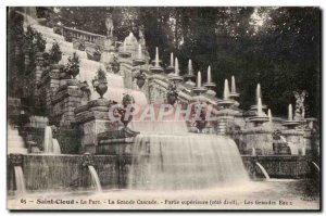 Postcard Old Saint Cloud The Pare La Grande Cascade Bet Superior (Right side)...