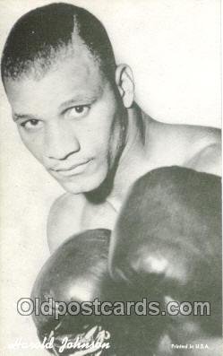 Harold Johnson Boxing exhibit non Unused 