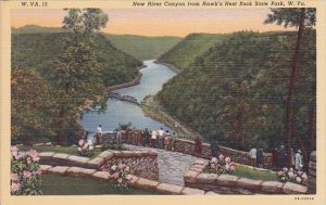 New River Canyon From Hawks Nest Rock State Park West Virginia