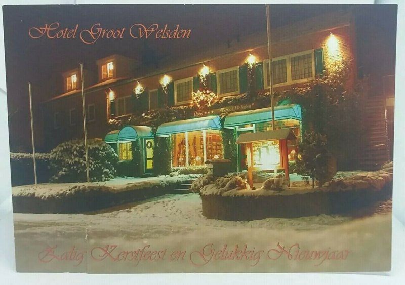 Vintage Postcard Hotel Groot Welsden Margraten Netherlands