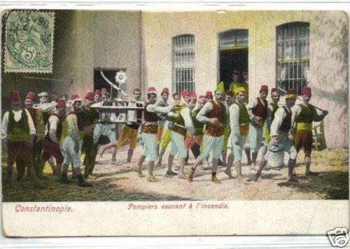 turkey, CONSTANTINOPLE, Volunteer FIRE BRIGADE (1906)