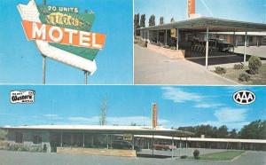 BOARDMAN, OR Oregon NUGGET MOTEL Morrow County MULTI VIEW~Sign  c1960's Postcard