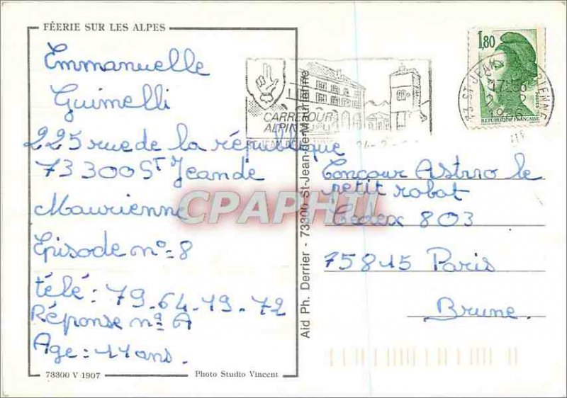 Postcard Modern Feerie the Alps