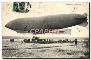 Old Postcard Aviation Zeppelin Airship Patrie