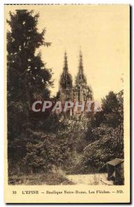 Old Postcard The Thorn The Basilica of Our Lady The Arrows