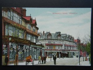 Wales Glamorgan PENARTH Stanwell Road SHOPS c1906 Postcard by GD&DL