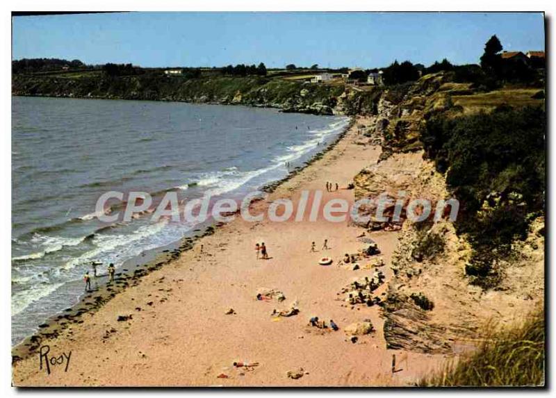 Modern Postcard La Bernerie beach Crevecoeur