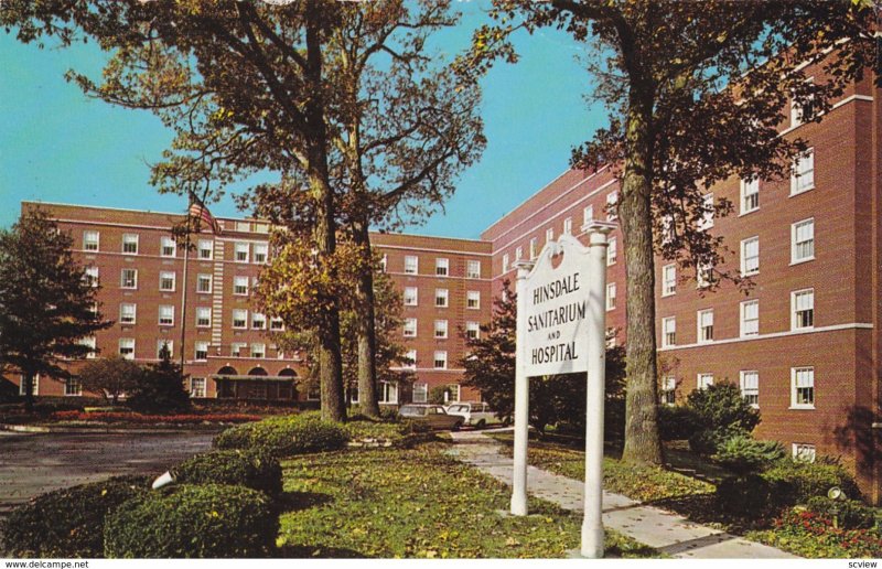 HINSDALE, Illinois; Hinsdale Sanitarium and Hospital, 1940-60s