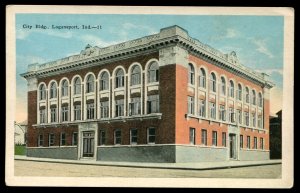 City Bldg., Logansport, Indiana. E.C. Kropp postcard