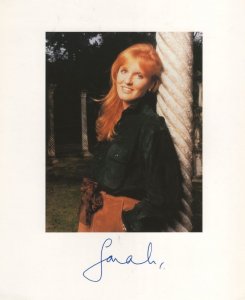 The Duchess Of York Large 2x Hand Signed Photo & Letter On Her Headed Paper