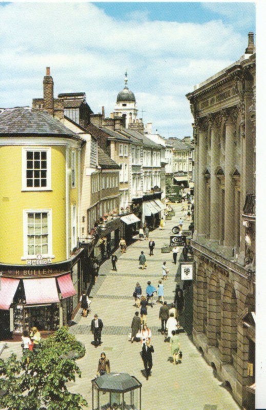 Norfolk Postcard - London Street Shopping Precinct - Norwich - Ref 1007A