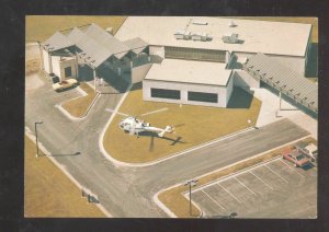 KANSAS CITY MISSOURI ST. JOSEPH HOSPITAL HELICOPTER VINTAGE ADVERTISING POSTCARD