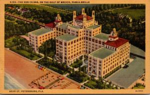 Florida Pass-A-Grille Beach Aerial View The Don Cesar Curteich