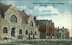 Charlottetown Prince Edward Island PEI Market House c1920 Vintage Postcard