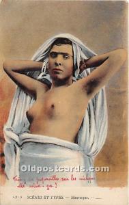 Mauresque Arab Nude Writing on back 