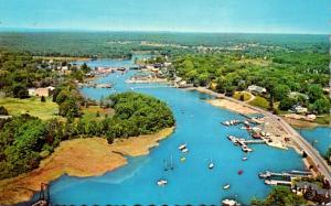 Maine Kennebunkport Aerial View Of Kennebunk River