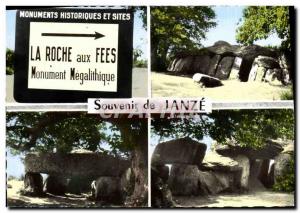 Postcard Modern Janze Remembrance Rock aux fees megalithic monument